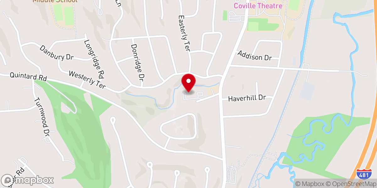 Map showing location of Congregation Beth Sholom-Chevra Shas