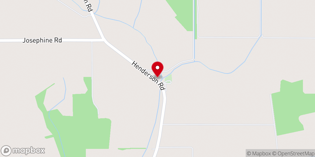 Map showing location of Pleasant Ridge MB Church