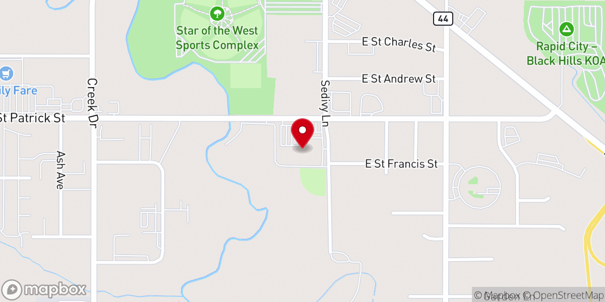 Map showing location of Open Bible Church