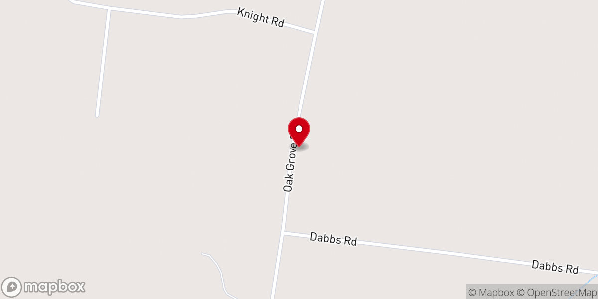 Map showing location of White Oak Grove Church of God