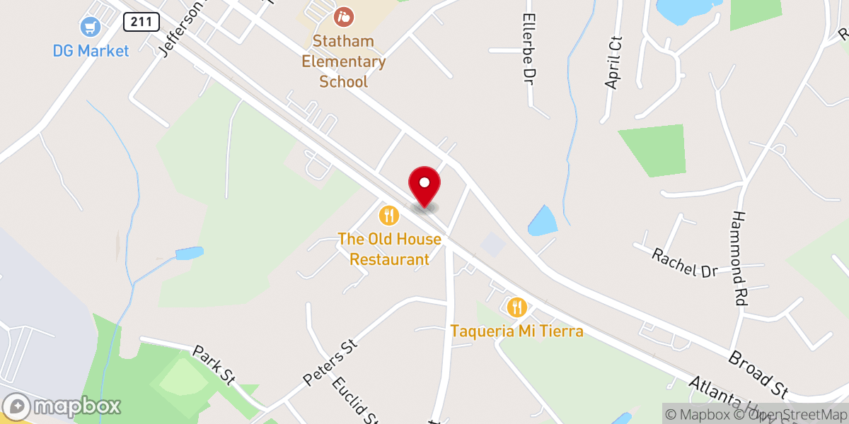 Map showing location of Hughs News Inc