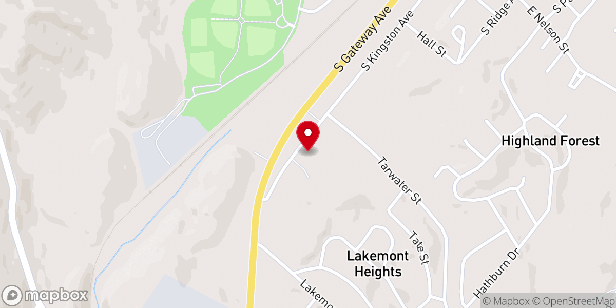 Map showing location of Rockwood Church of God of Prophecy