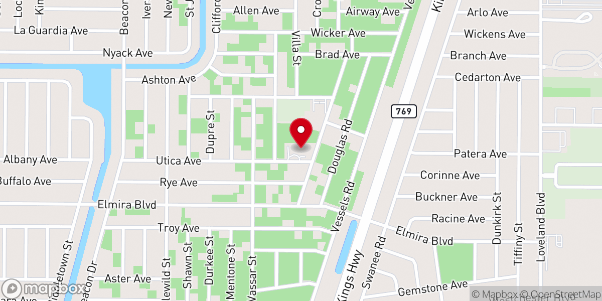 Map showing location of Temple Beth-el of Punta Gorda Inc