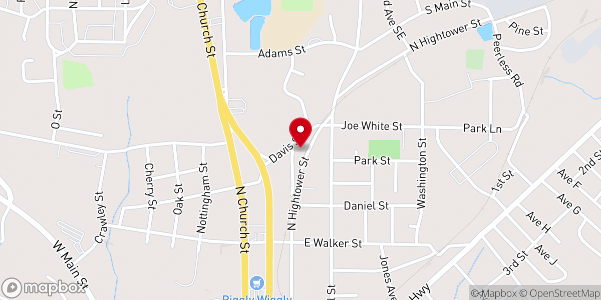 Map showing location of Saint Mary AME Church