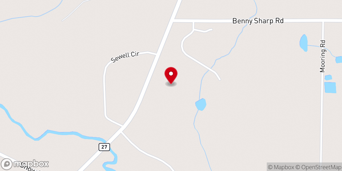 Map showing location of Christ Worship Center