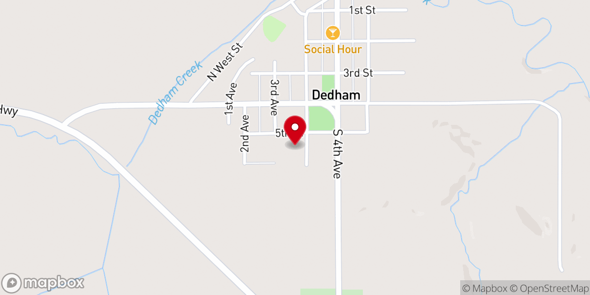 Map showing location of St. John Paul II Parish-St. Joseph Church