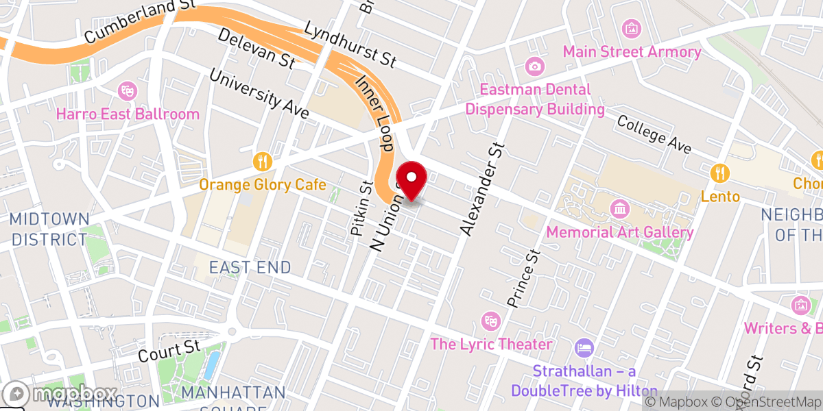 Map showing location of New Hope Methodist Church