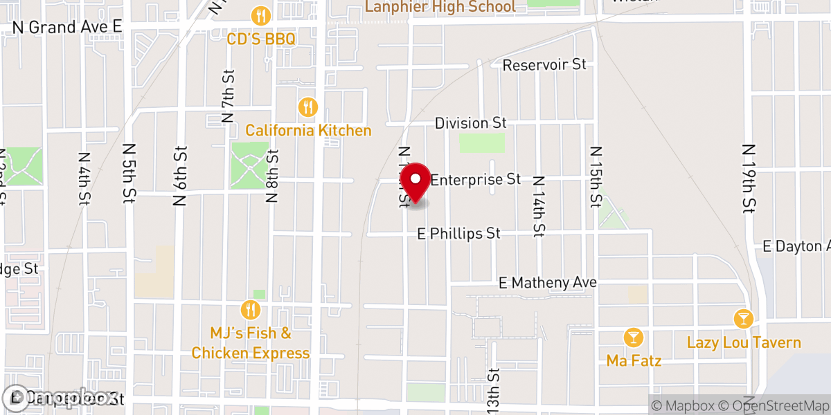 Map showing location of Come as You Are Ministries