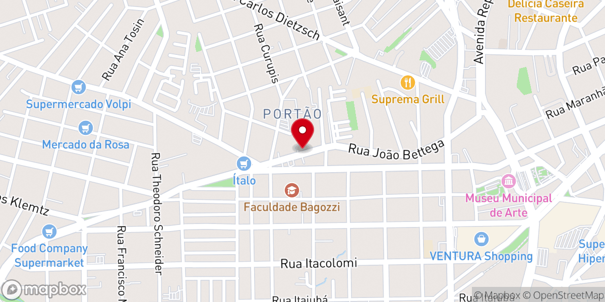 Map showing location of CN CURITIBA - Comunidade das Nações