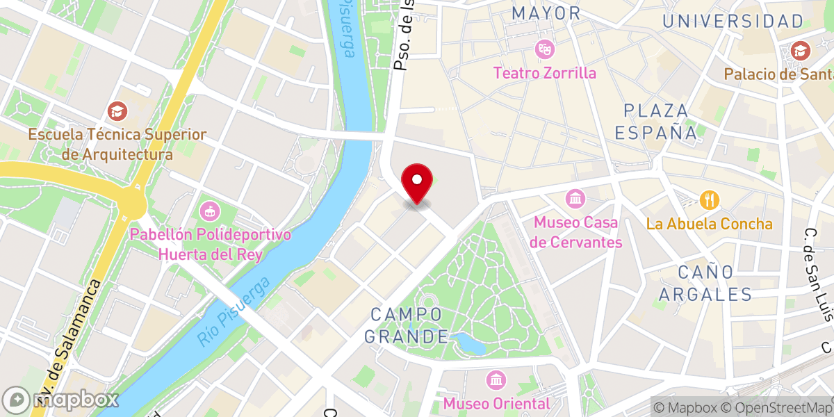 Map showing location of Parroquia de San Ildefonso
