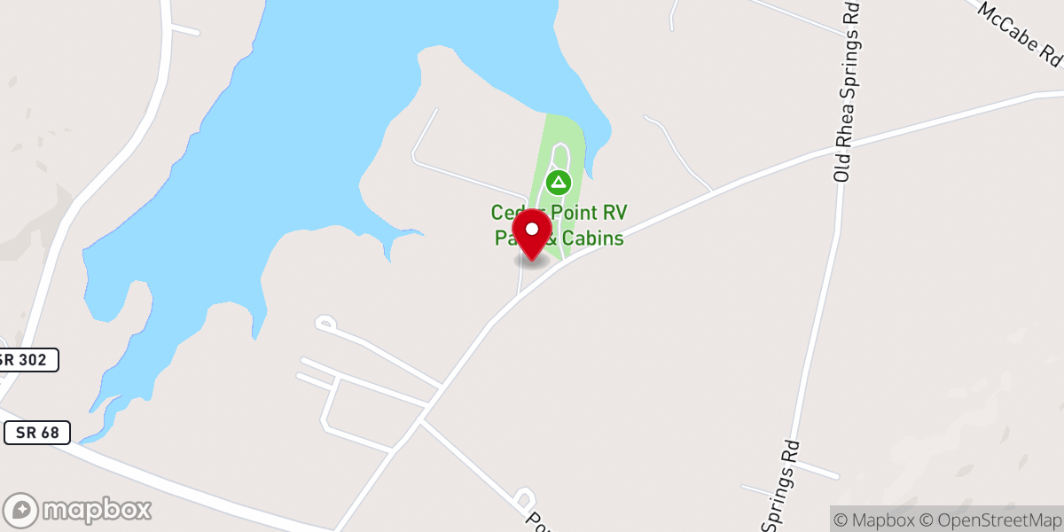 Map showing location of Wolf Creek Baptist Church