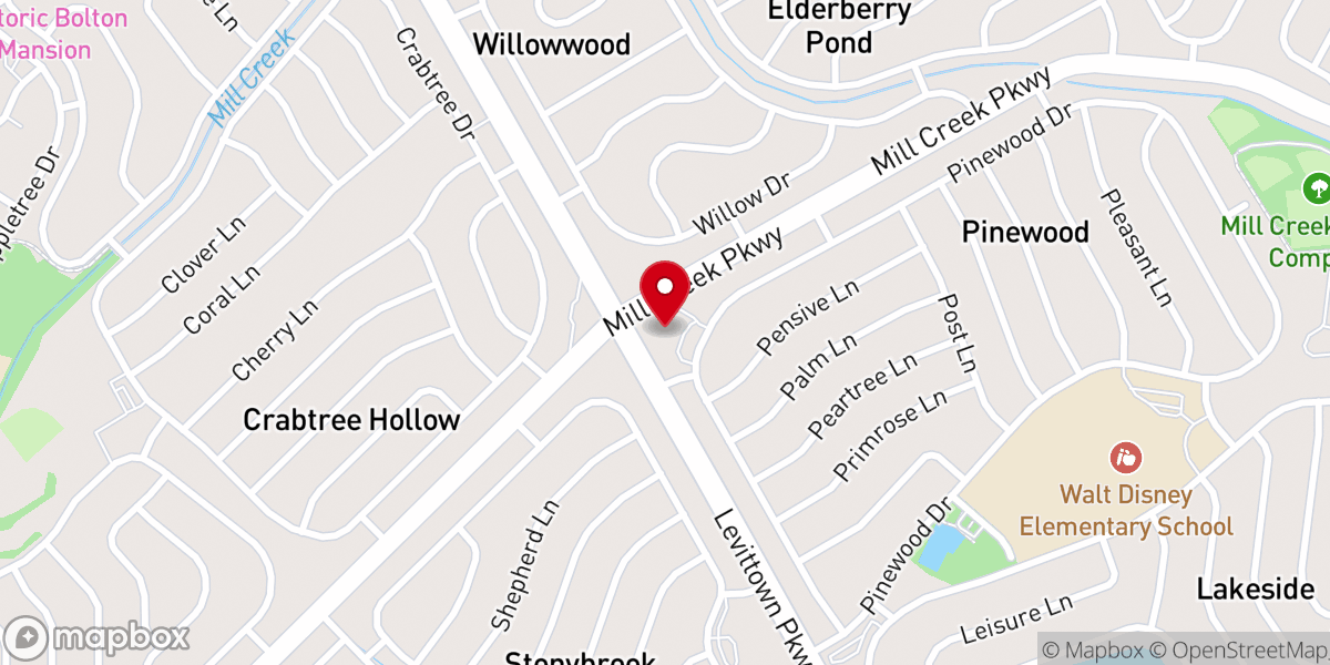 Map showing location of St. Paul's Episcopal Church
