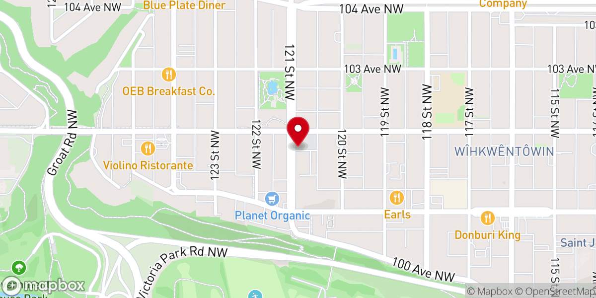 Map showing location of Odd Company Brewing