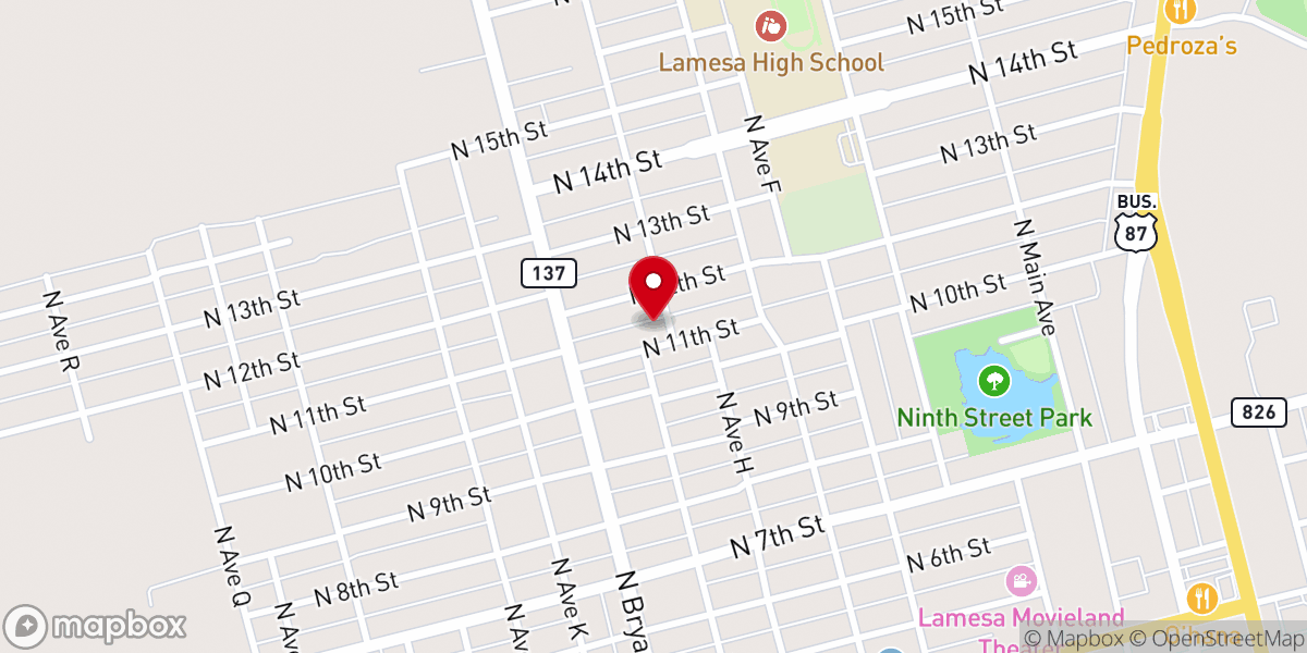 Map showing location of Grace Lutheran Church