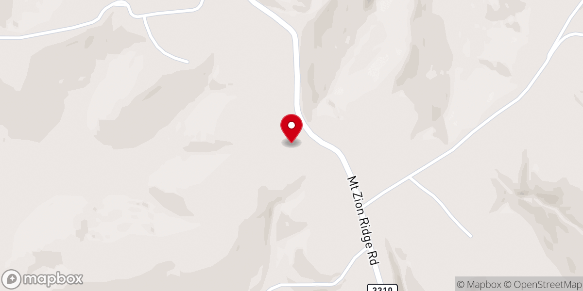 Map showing location of Mt Zion Community Church