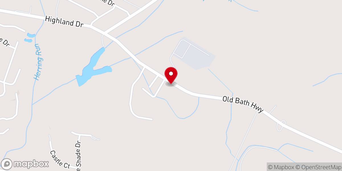 Map showing location of New Life Church: Washington NC Pentecostal Church UPCI