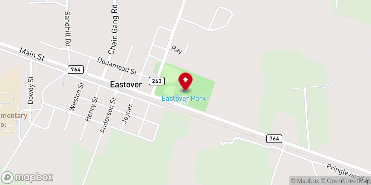 Map showing location of Eastover Park