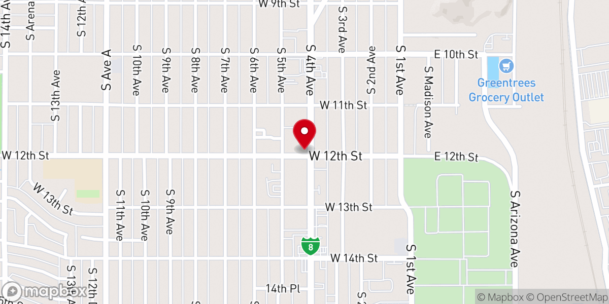 Map showing location of Iglesia Universal