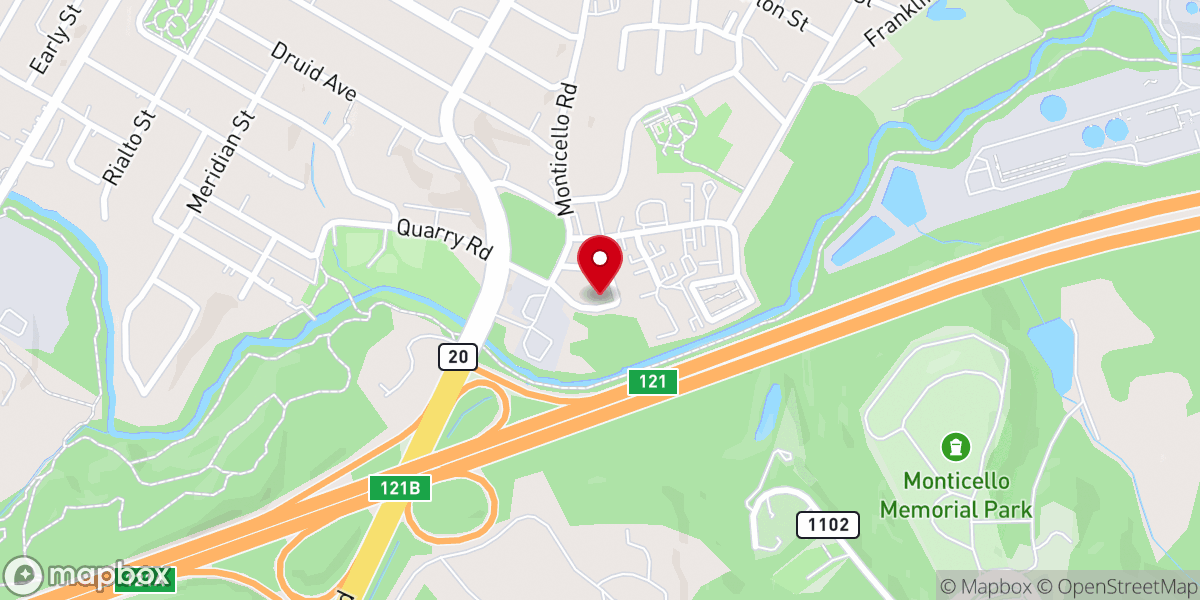 Map showing location of Cornerston Life Christian Church