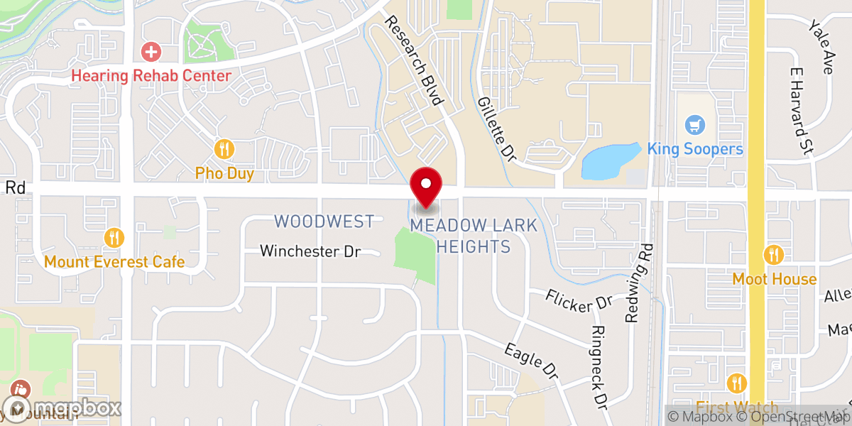 Map showing location of Congregation Har Shalom