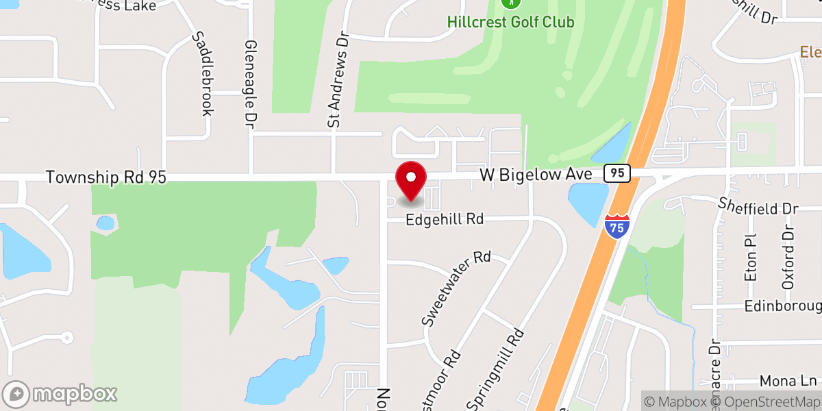 Map showing location of Trinity Lutheran Church