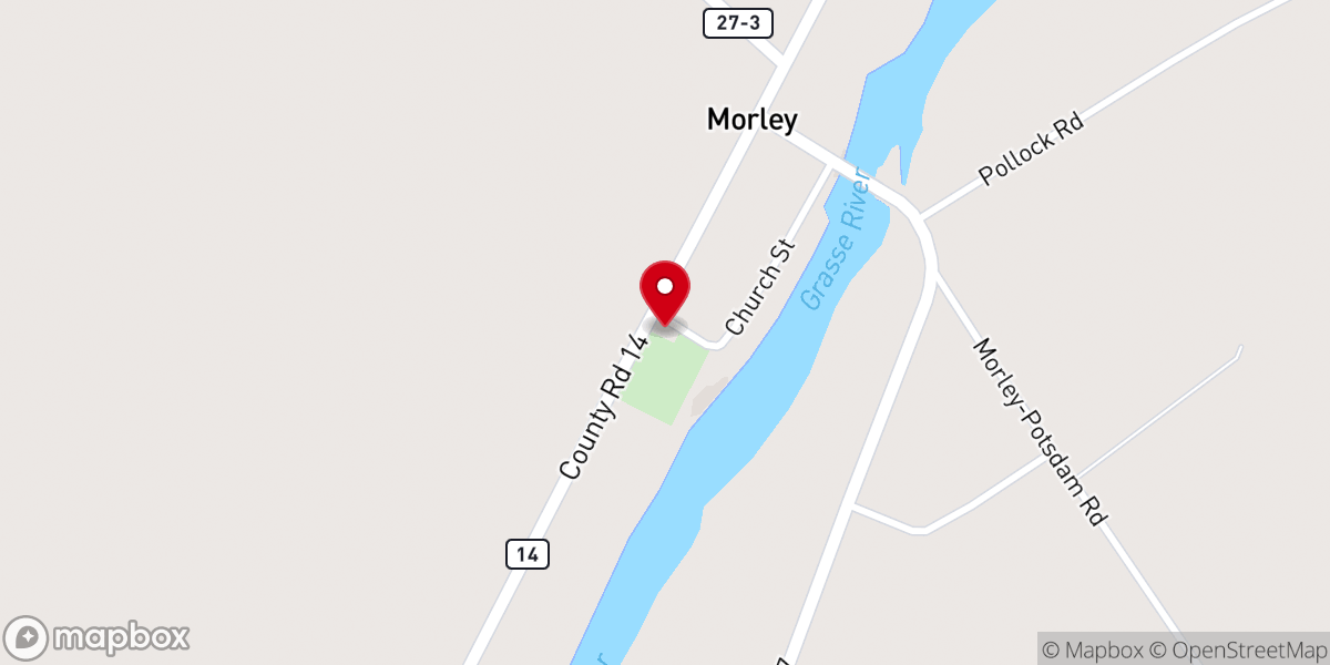 Map showing location of Trinity Episcopal Chapel
