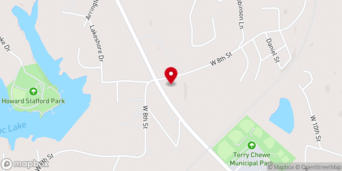 Map showing location of WellSpring Church