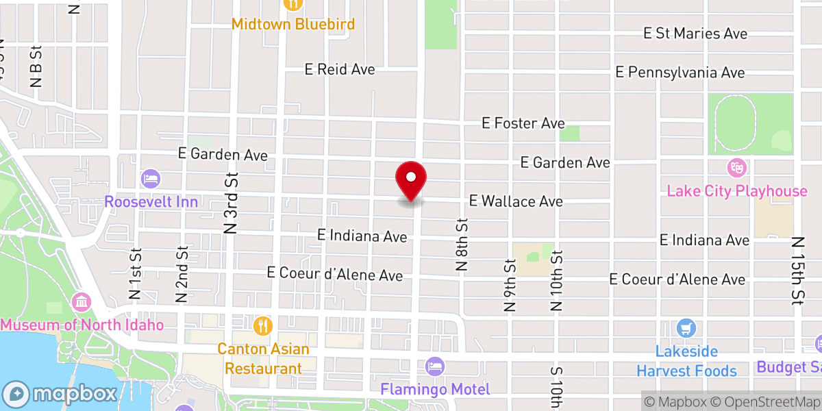 Map showing location of Revelation Church