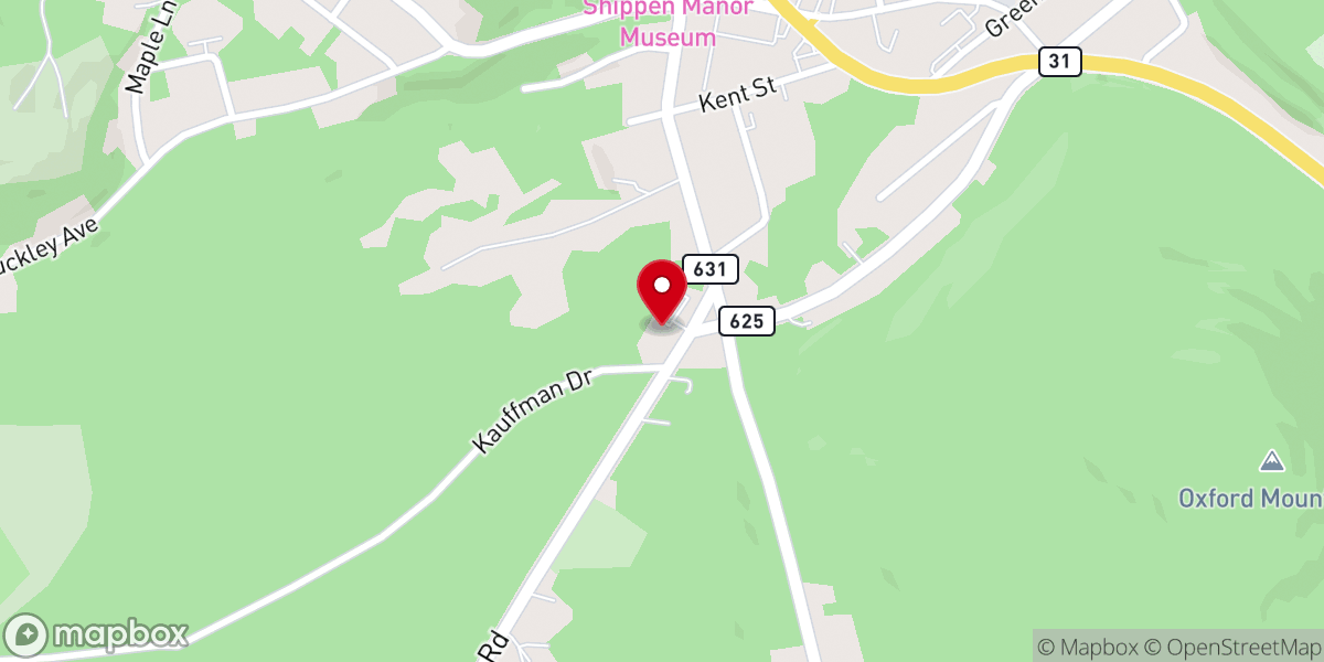 Map showing location of St Rose of Lima Parish Center