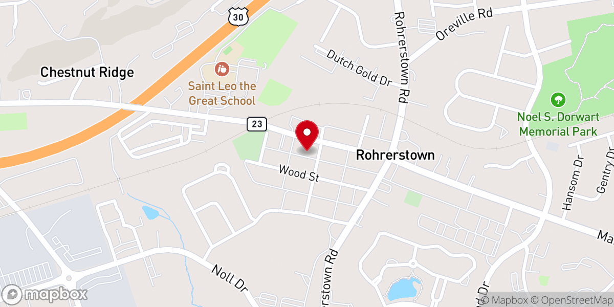 Map showing location of Salem United Church of Christ