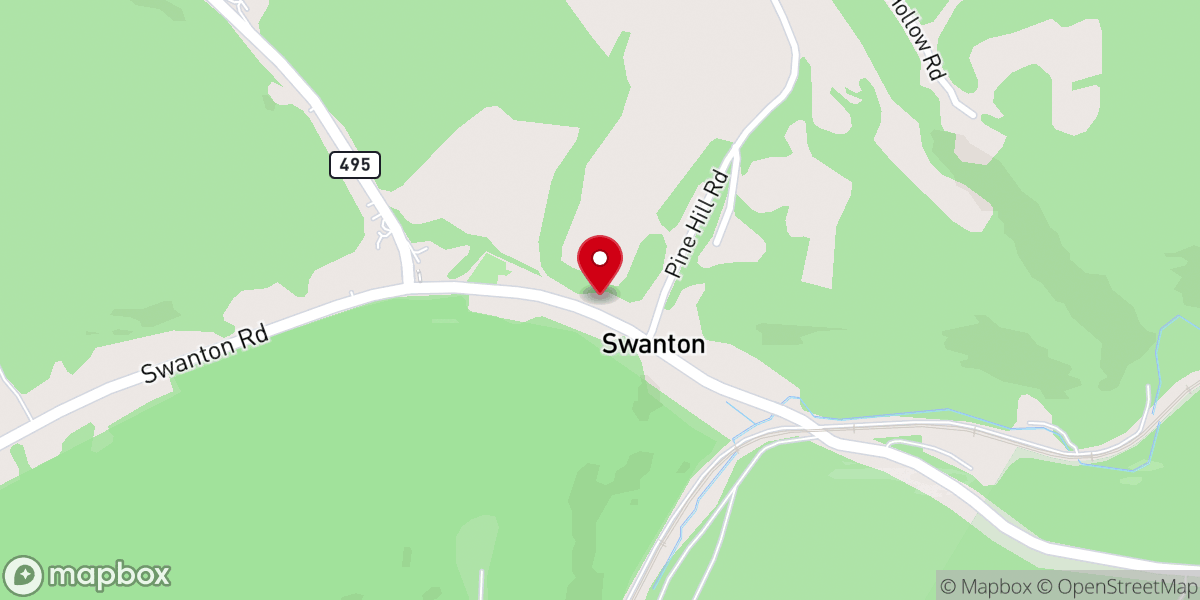 Map showing location of Swanton Otterbein Church