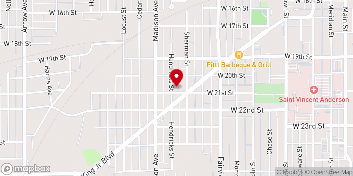 Map showing location of Greater Progressive Temple Of Faith