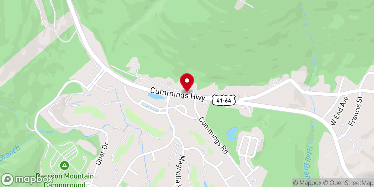 Map showing location of Venue Church - Chattanooga Campus