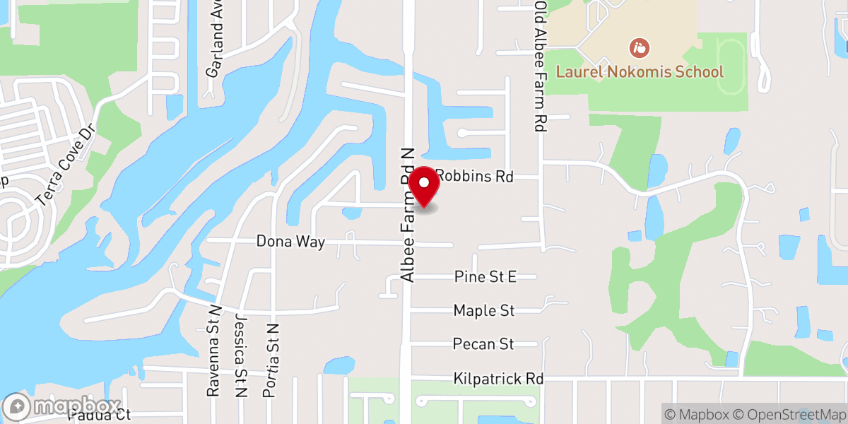 Map showing location of Calvary Chapel of Venice