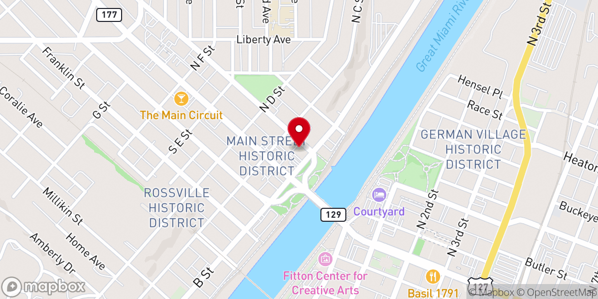 Map showing location of Bethel Christian Alliance Church