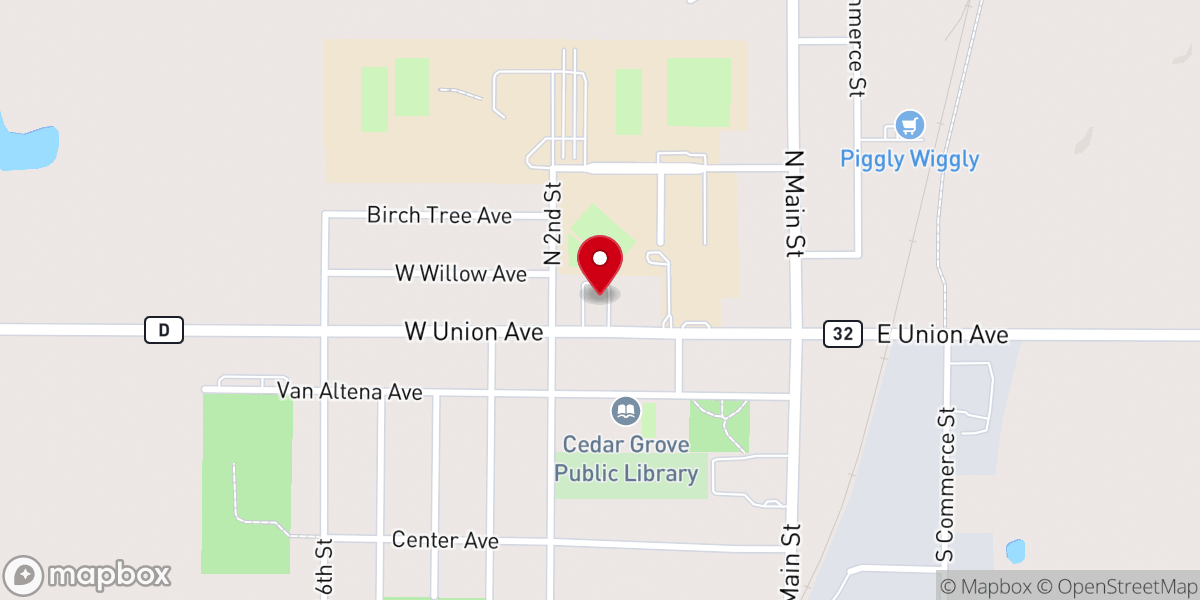 Map showing location of Calvary Orthodox Presbyterian