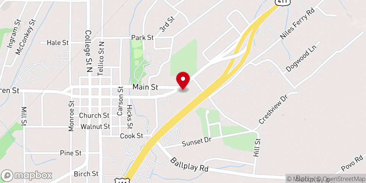 Map showing location of Victory Missionary Baptist Church