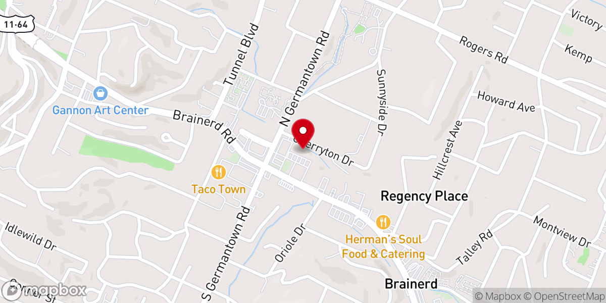 Map showing location of The Arena of Praise
