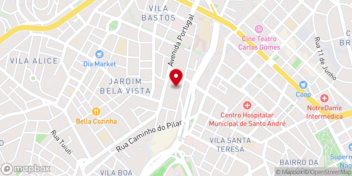 Map showing location of Comunidade Luterana da Ressurreição - IECLB