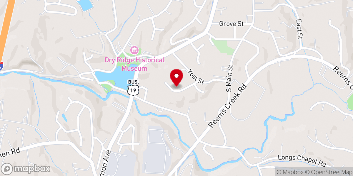 Map showing location of Asheville Insight Meditation