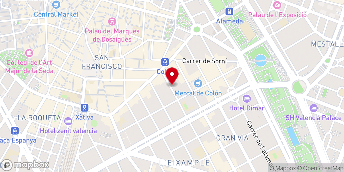 Map showing location of Iglesia de San Juan y San Vicente