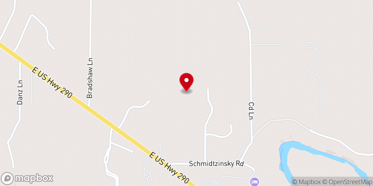 Map showing location of Fredericksburg Christian Fellowship