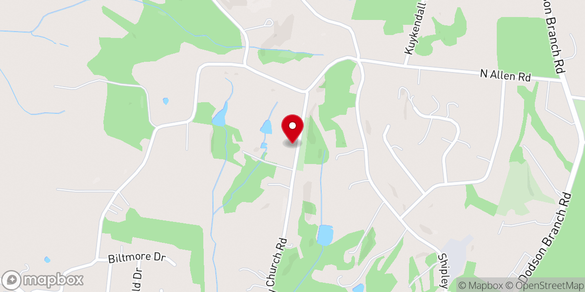 Map showing location of Shipley Church