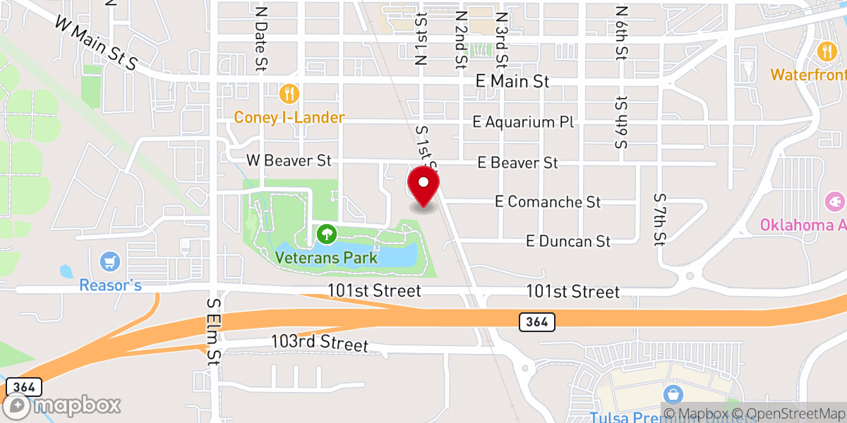 Map showing location of Beaver Street Baptist Church - Food Distribution Center
