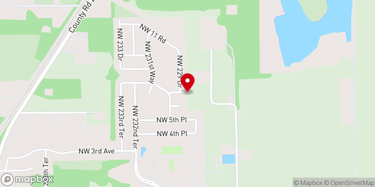 Map showing location of Devi Temple of Florida Inc