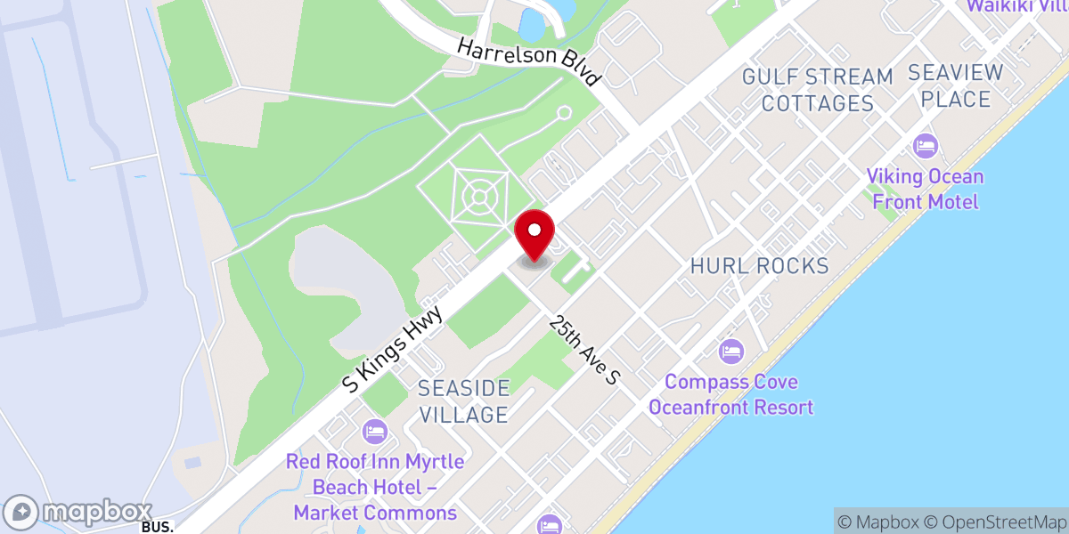 Map showing location of Kingsway Pentecostal Church