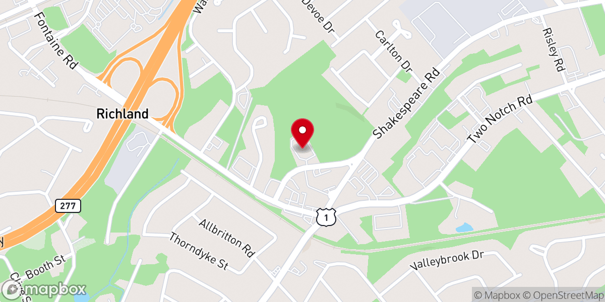 Map showing location of Kingdom Vision Church