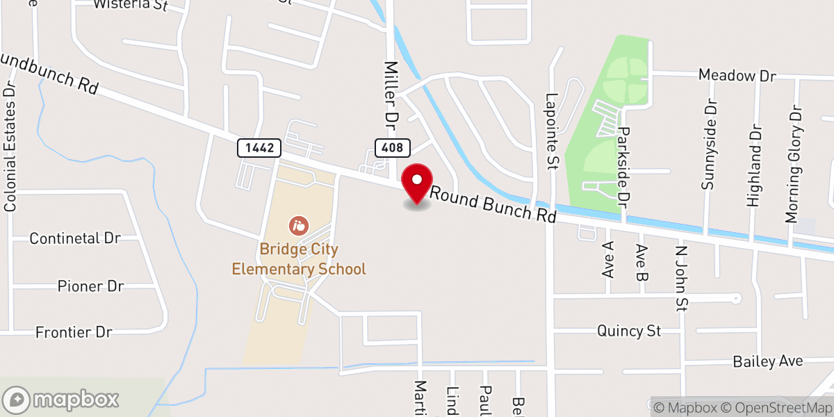 Map showing location of Good Shepherd Lutheran Church