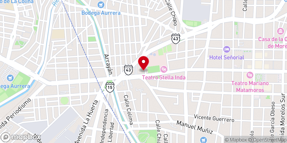 Map showing location of Parroquia De Mater Dolorosa