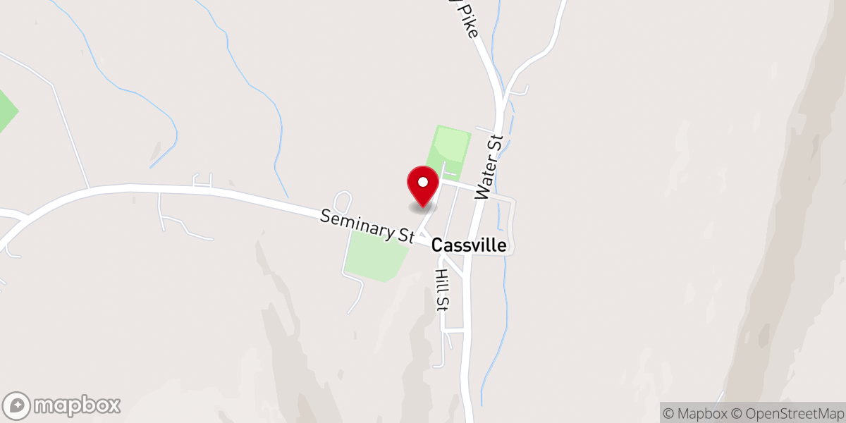 Map showing location of Hope in the Valley United Methodist Church